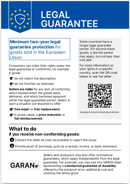 EU Legal Guarantee Notice